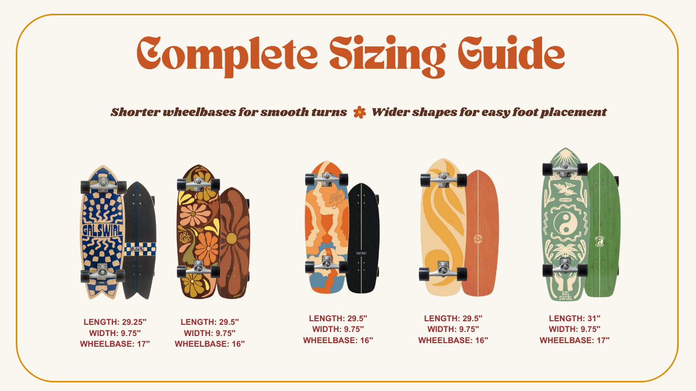 The Original GRLSWIRL x Carver Skateboard