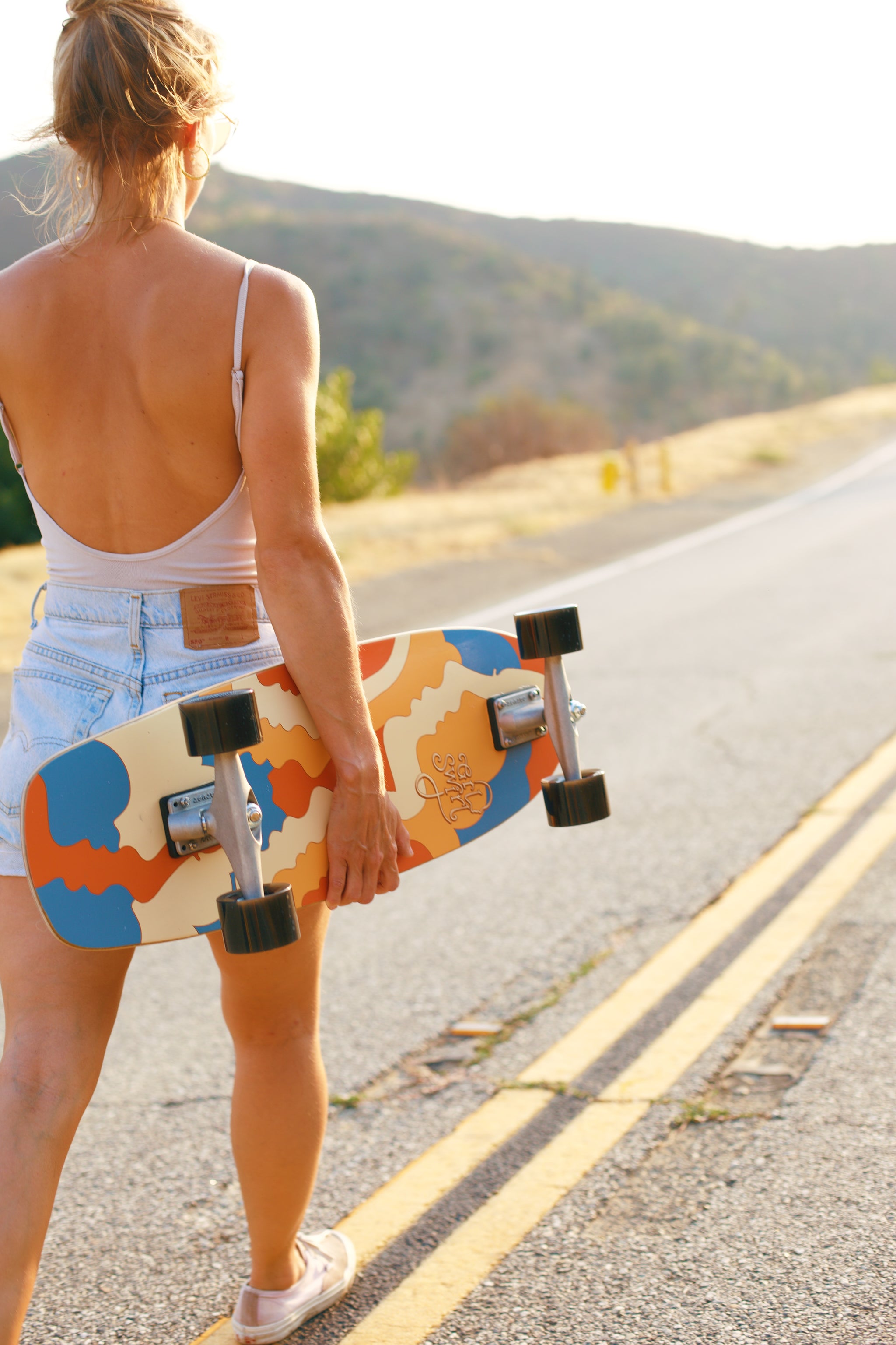 The Original GRLSWIRL x Carver Skateboard