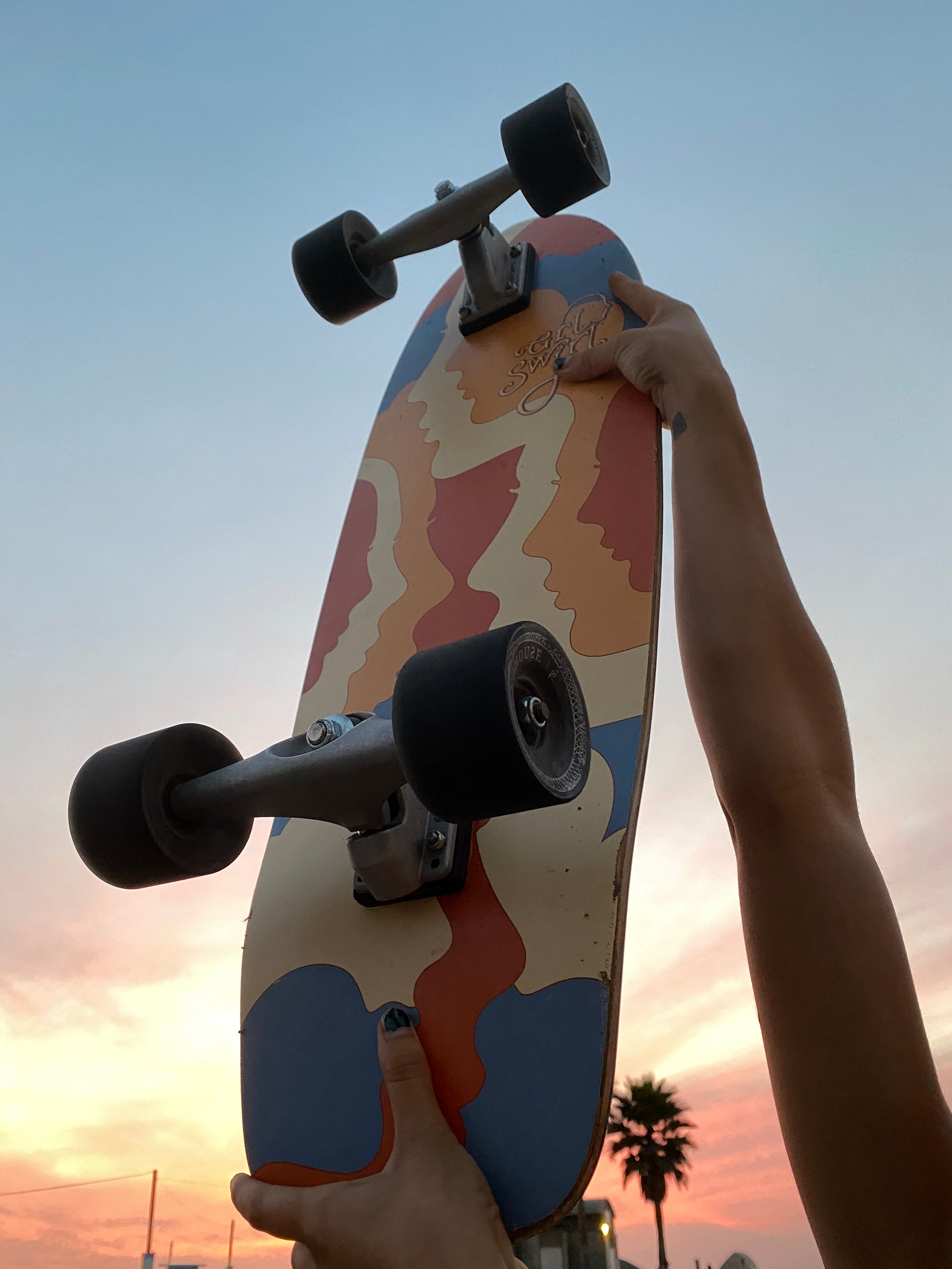The Original GRLSWIRL x Carver Skateboard