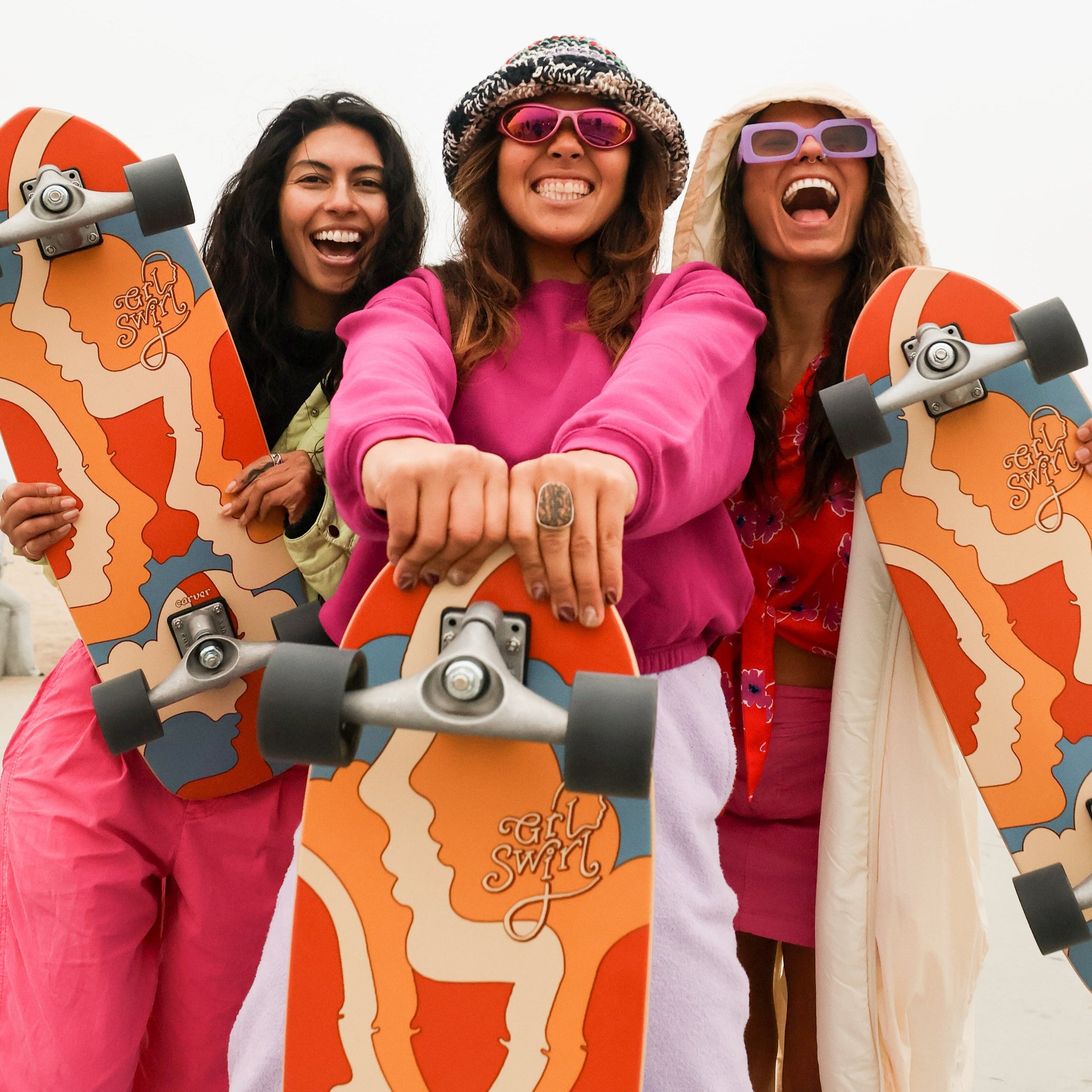 The Original GRLSWIRL x Carver Skateboard