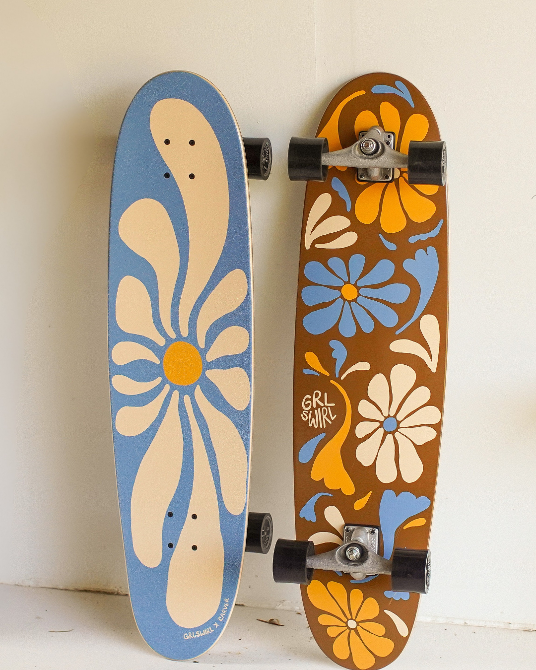 GRLSWIRL x Carver Longboard